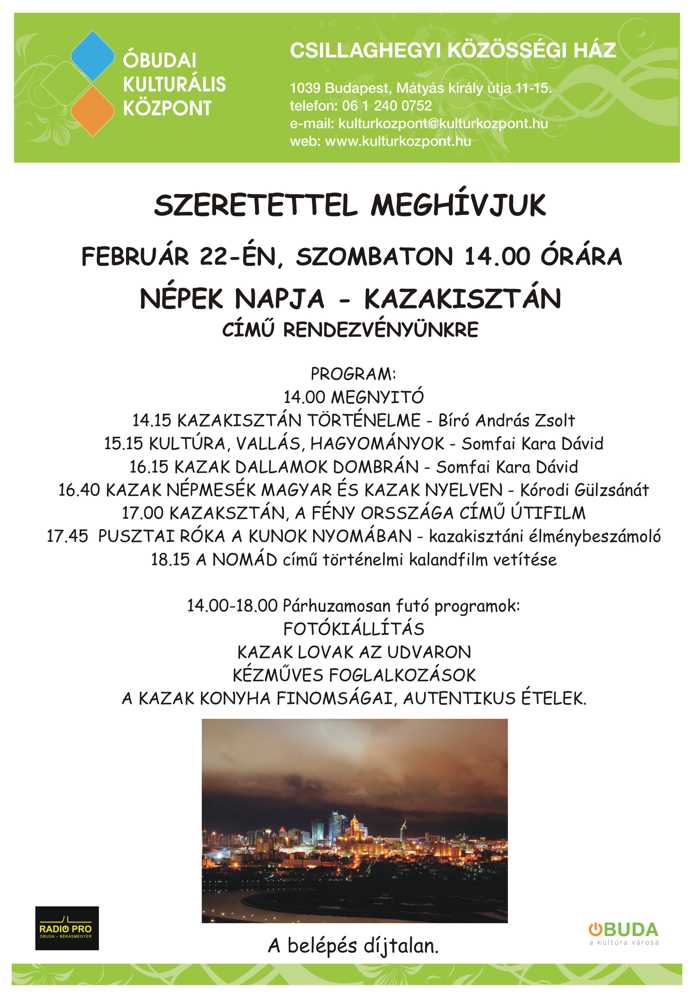 Meghívó,Népek Napja-Kazakisztán (2)