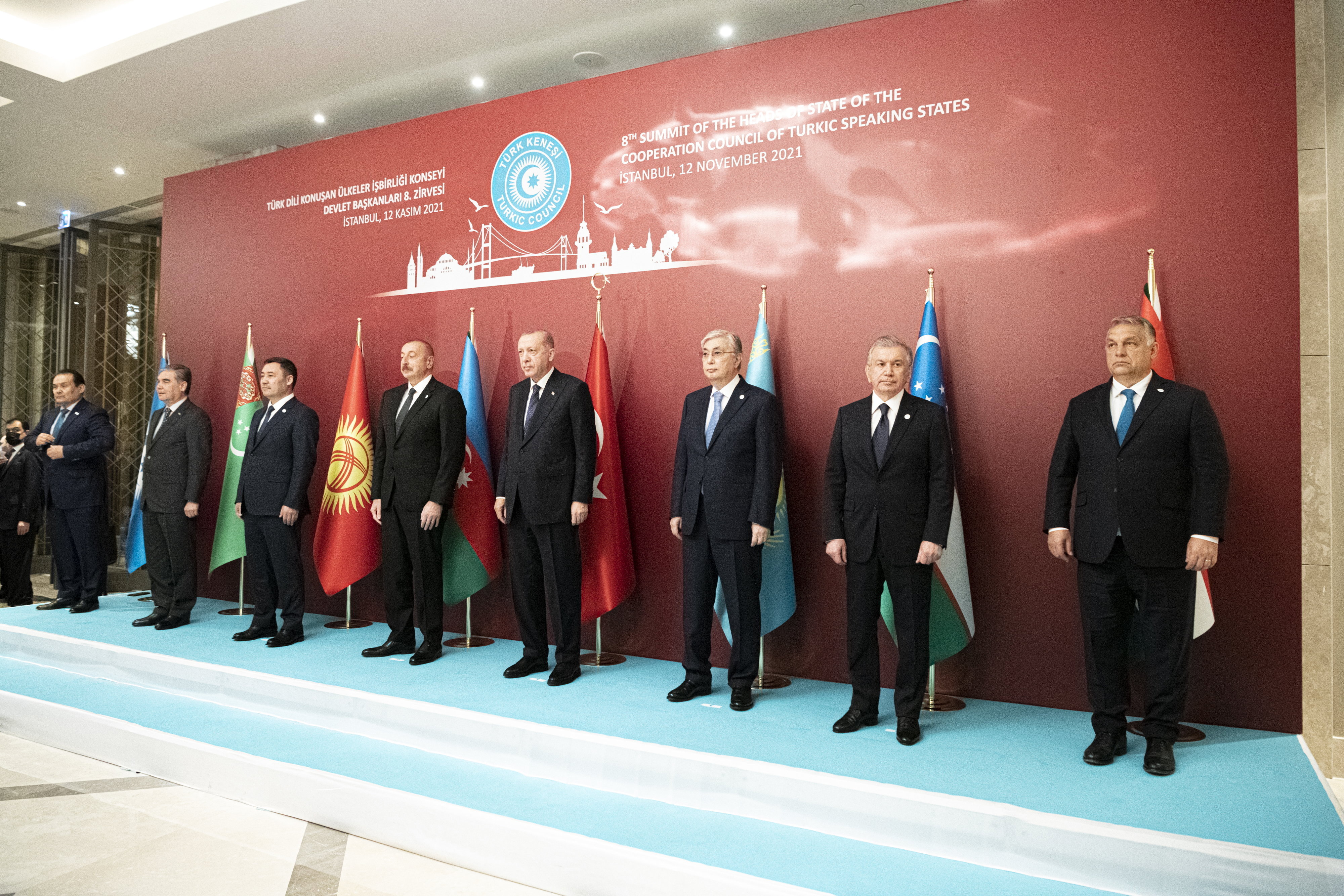 A hét tagúra kibővűlt Türk Tanács országainak vezetői, Isztambulban - MTI/Miniszterelnöki Sajtóiroda/Benko Vivien Cher